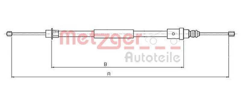 METZGER Seilzug, Feststellbremse 106215