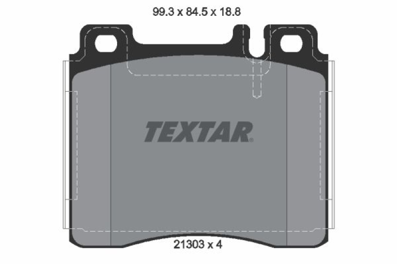 TEXTAR Brake Pad Set, disc brake Q+