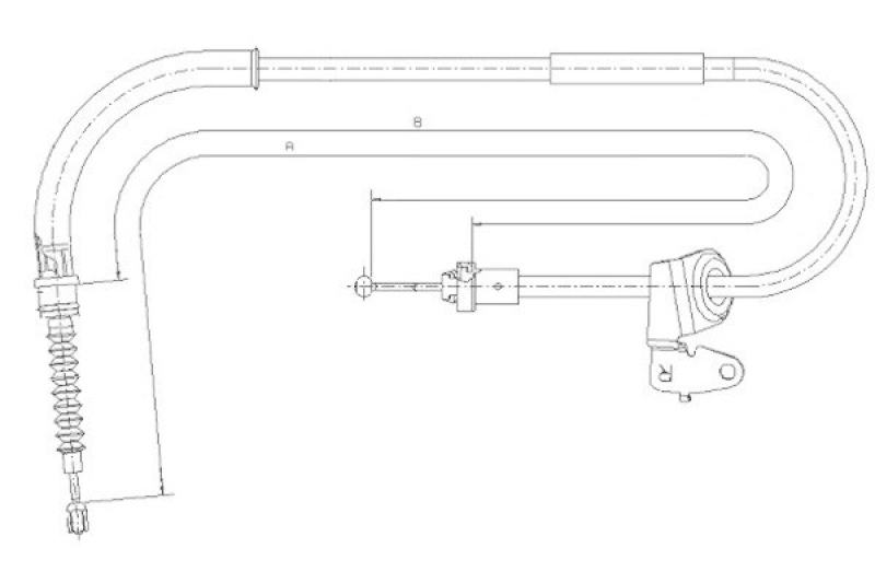 TEXTAR Cable Pull, parking brake