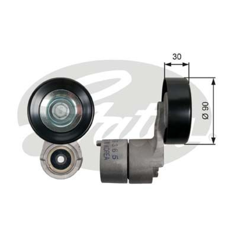 GATES Belt Tensioner, V-ribbed belt DriveAlign®