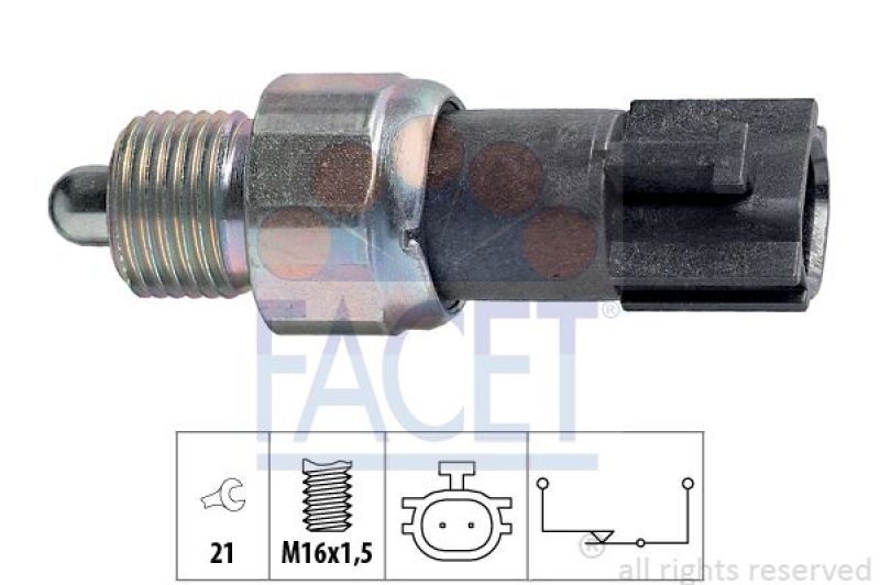 FACET Schalter, Rückfahrleuchte Made in Italy - OE Equivalent