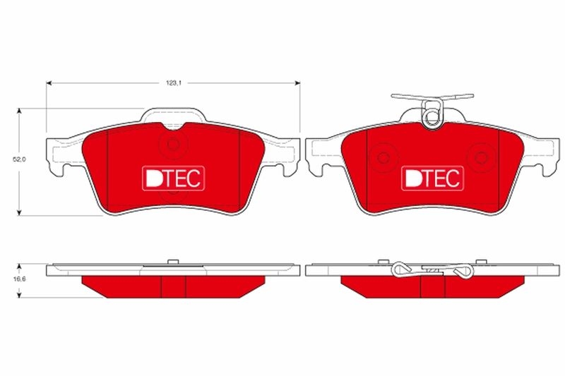 TRW Bremsbelagsatz, Scheibenbremse DTEC COTEC