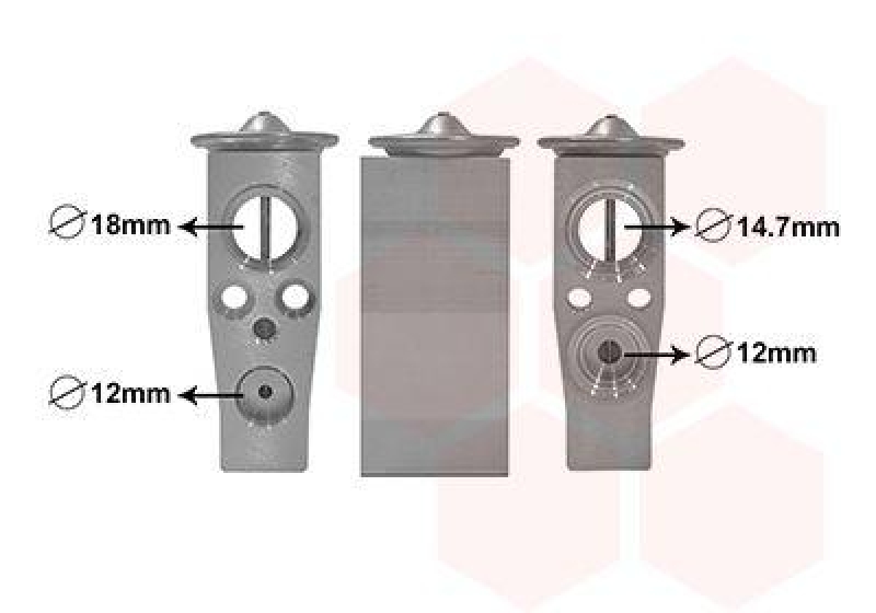 VAN WEZEL Expansion Valve, air conditioning