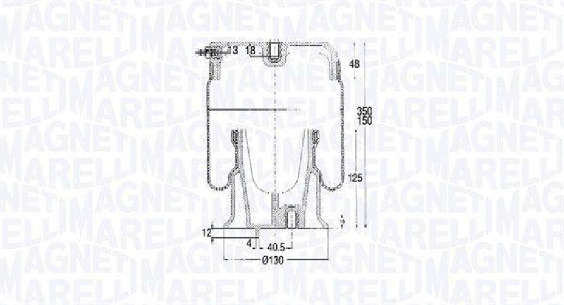 MAGNETI MARELLI Bellow, air suspension