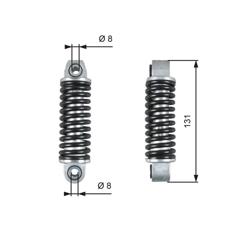 GATES Vibration Damper, V-ribbed belt DriveAlign®