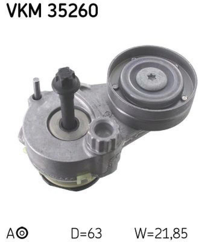 SKF Tensioner Pulley, V-ribbed belt