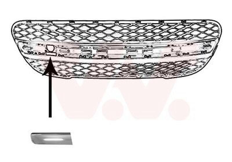 VAN WEZEL Trim/Protective Strip, bumper