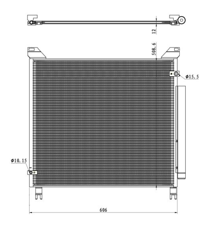 NRF Kondensator, Klimaanlage EASY FIT 350499