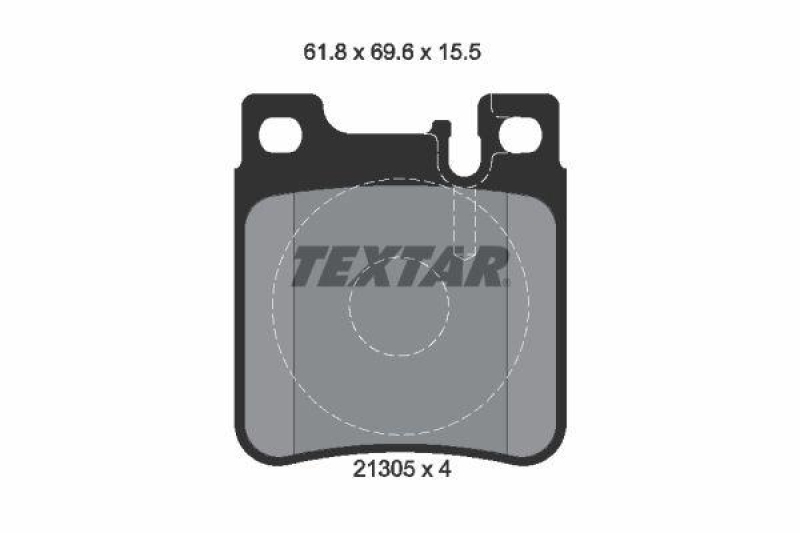 TEXTAR Bremsbelagsatz, Scheibenbremse Q+