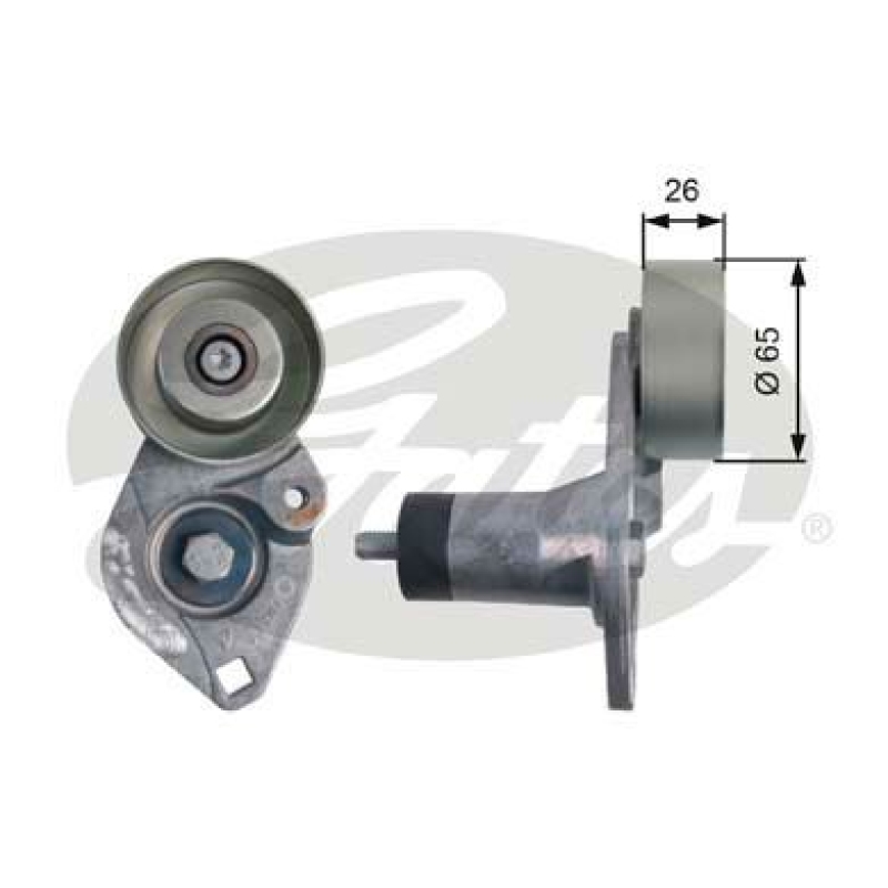 GATES Belt Tensioner, V-ribbed belt DriveAlign&reg;