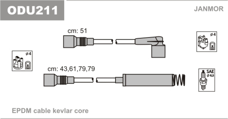 JANMOR Zündleitungssatz