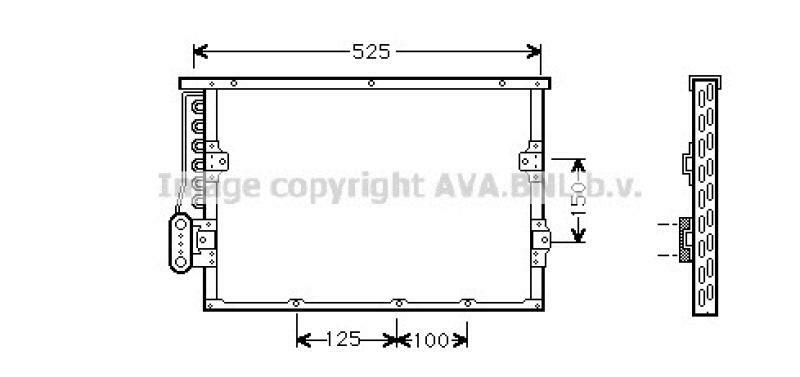 AVA QUALITY COOLING Kondensator, Klimaanlage