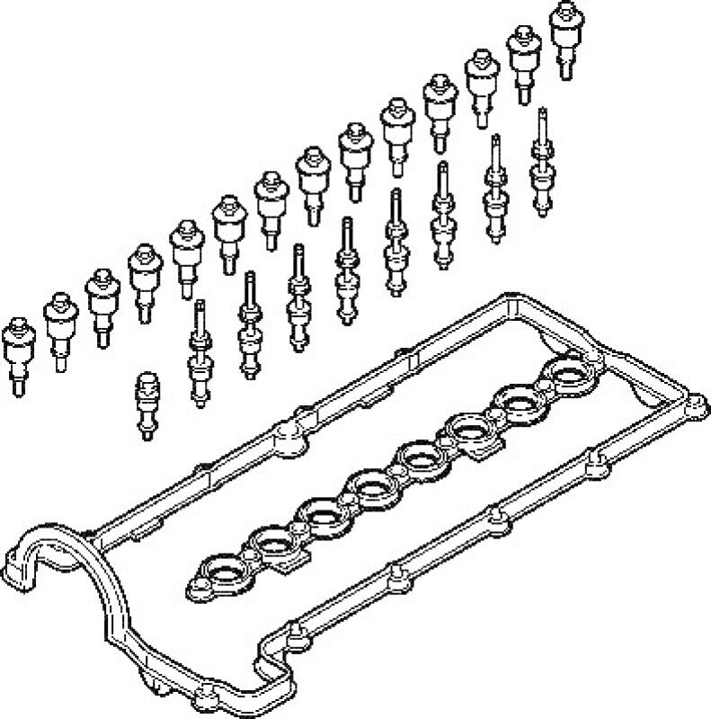 ELRING Gasket Set, cylinder head cover