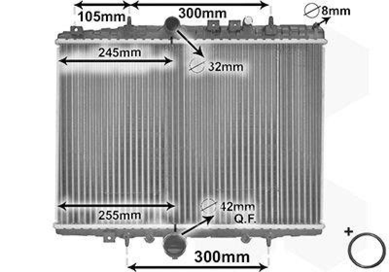 VAN WEZEL Radiator, engine cooling *** IR PLUS ***