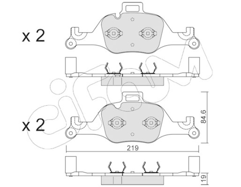 CIFAM Brake Pad Set, disc brake