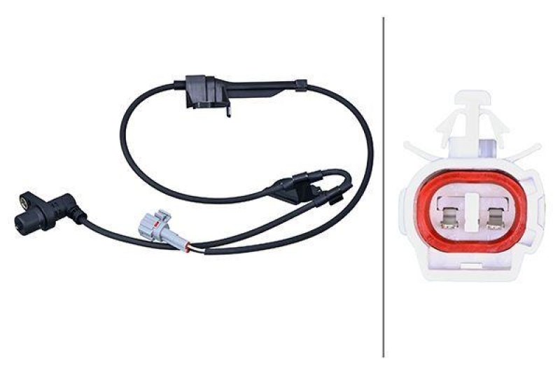 HELLA Sensor, Raddrehzahl 6PU 358 218-041