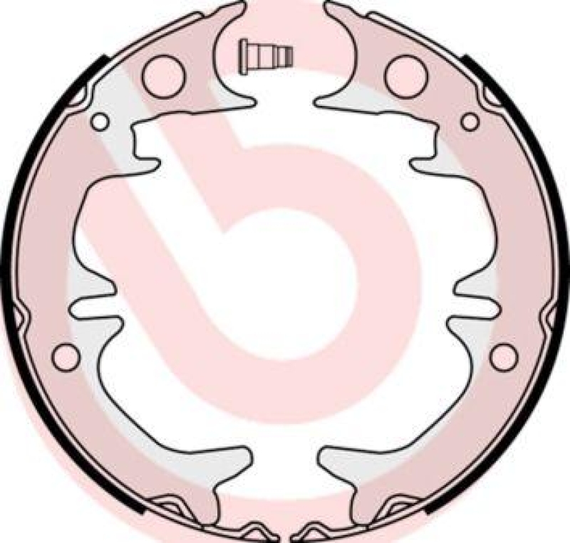 BREMBO Brake Shoe Set, parking brake ESSENTIAL LINE