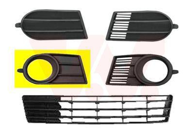 VAN WEZEL Ventilation Grille, bumper ** Equipart **