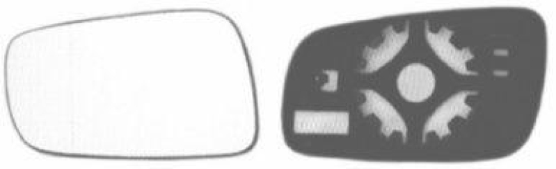 VAN WEZEL Spiegelglas, Außenspiegel * HAGUS * 7620837