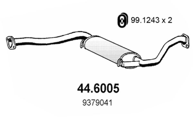 ASSO Mittelschalldämpfer