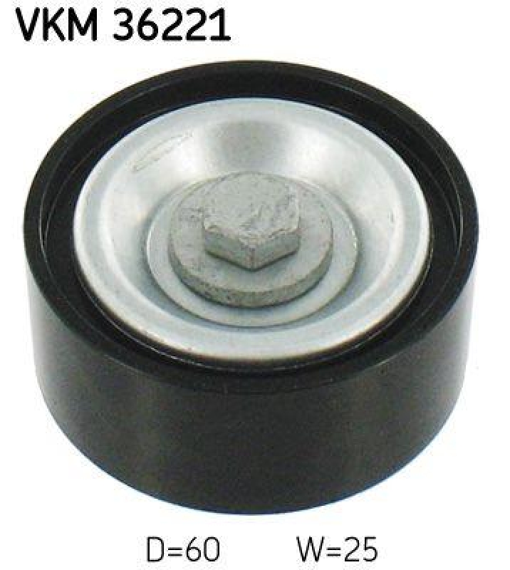 SKF Deflection/Guide Pulley, v-ribbed belt