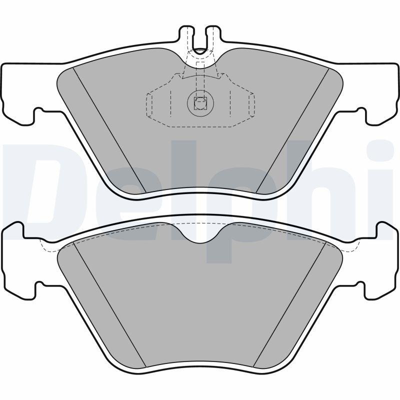 DELPHI Bremsbelagsatz, Scheibenbremse LP1589