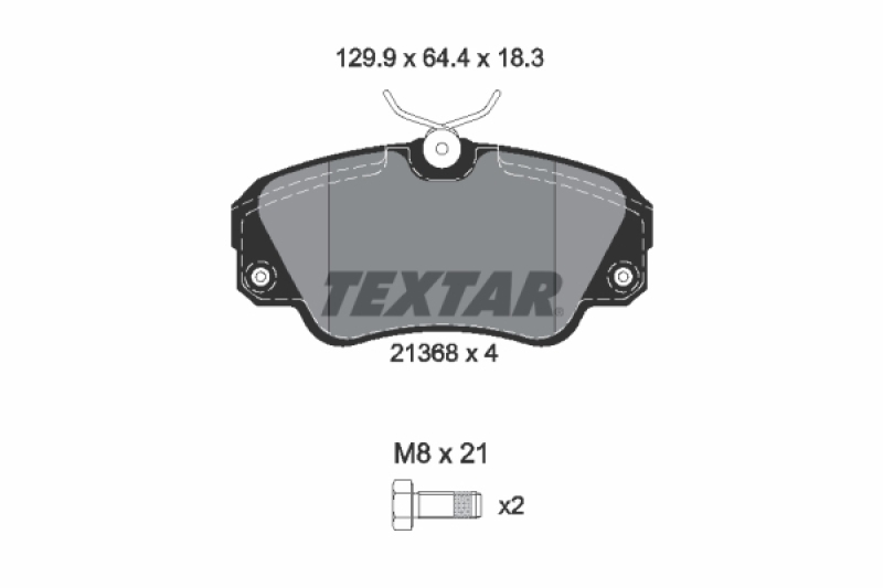 TEXTAR Bremsbelagsatz, Scheibenbremse Q+ 2136801