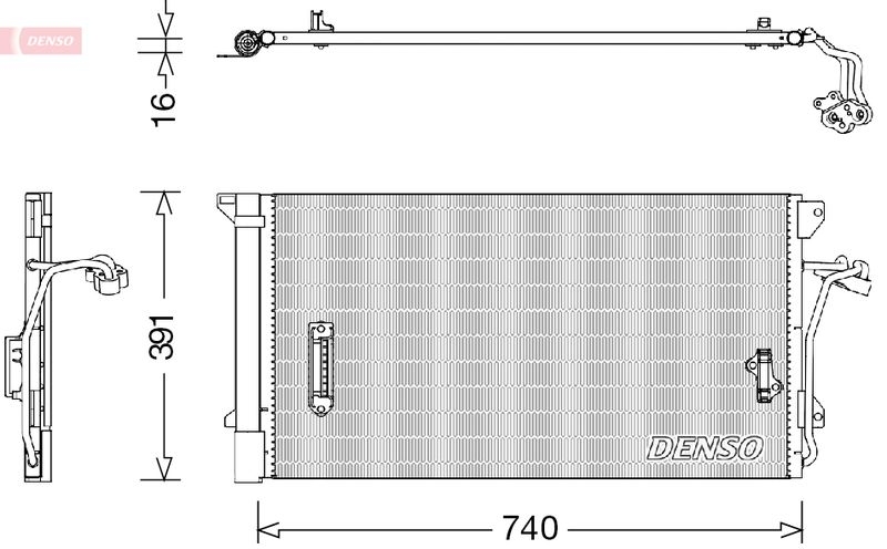 DENSO Kondensator, Klimaanlage