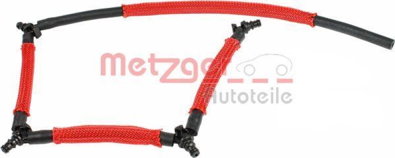 METZGER Hose, fuel overflow