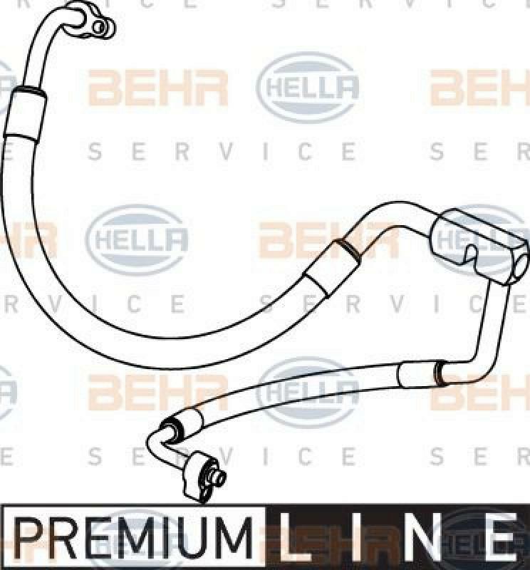 HELLA Hochdruck-/Niederdruckleitung, Klimaanlage BEHR HELLA SERVICE *** PREMI...