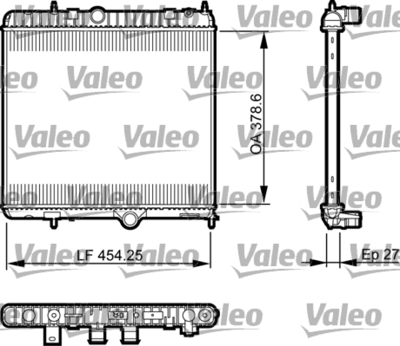 VALEO Radiator, engine cooling