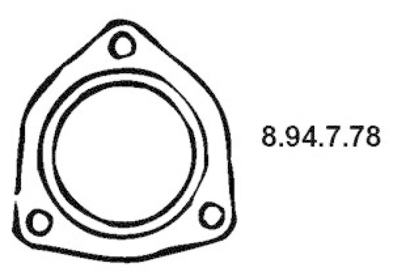 EBERSPÄCHER Gasket, exhaust pipe