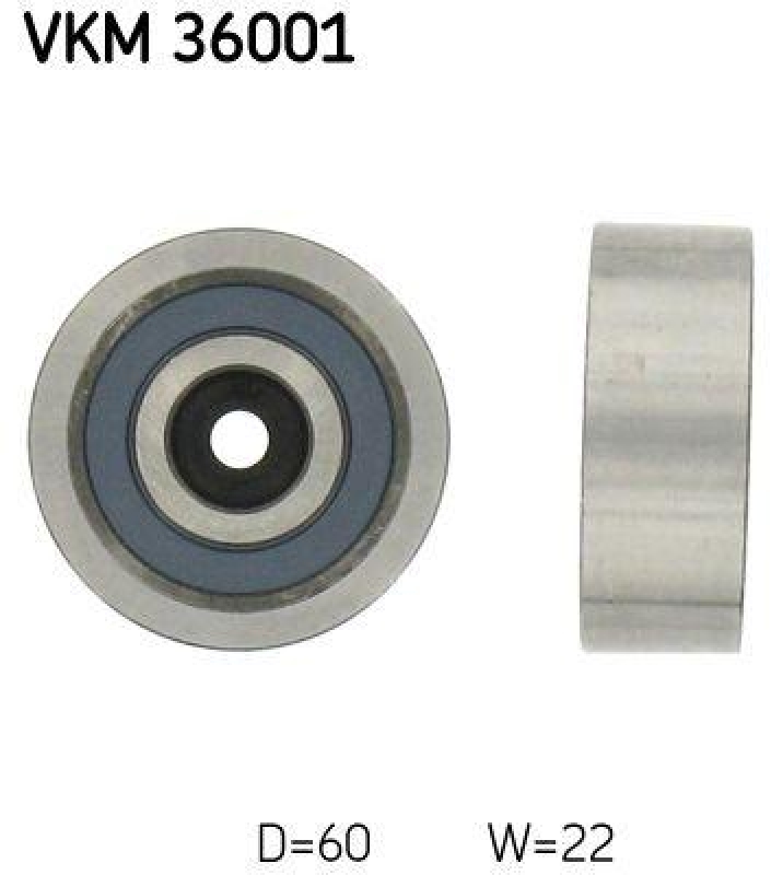 SKF Umlenk-/Führungsrolle, Keilrippenriemen