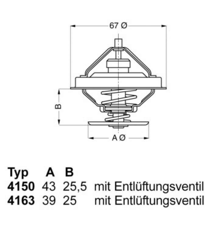 WAHLER Thermostat, coolant
