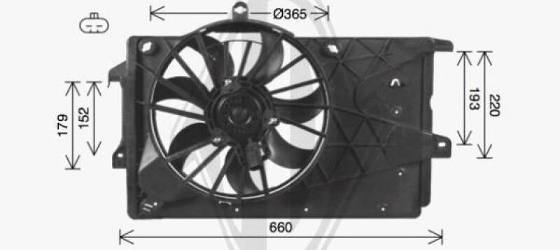 DIEDERICHS Fan, radiator DIEDERICHS Climate