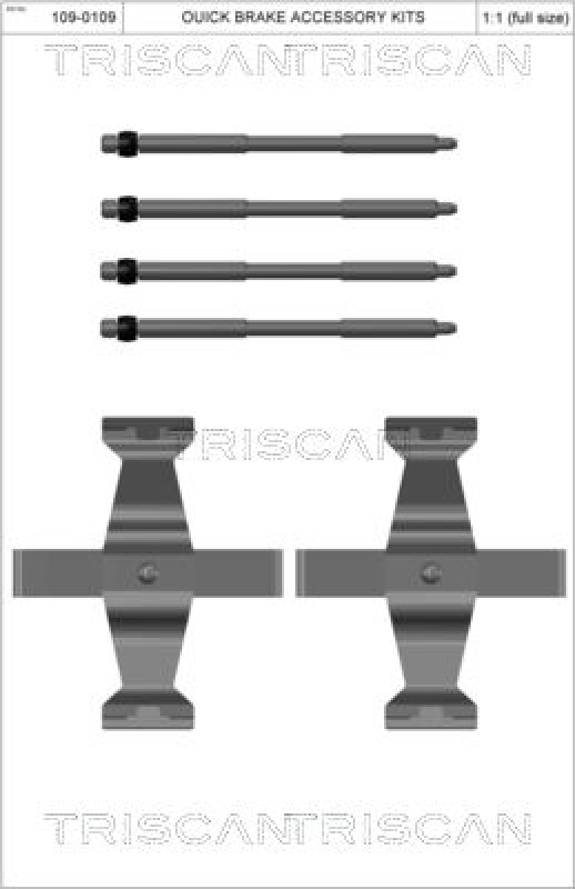 TRISCAN Accessory Kit, disc brake pad