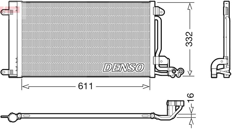 DENSO Kondensator, Klimaanlage