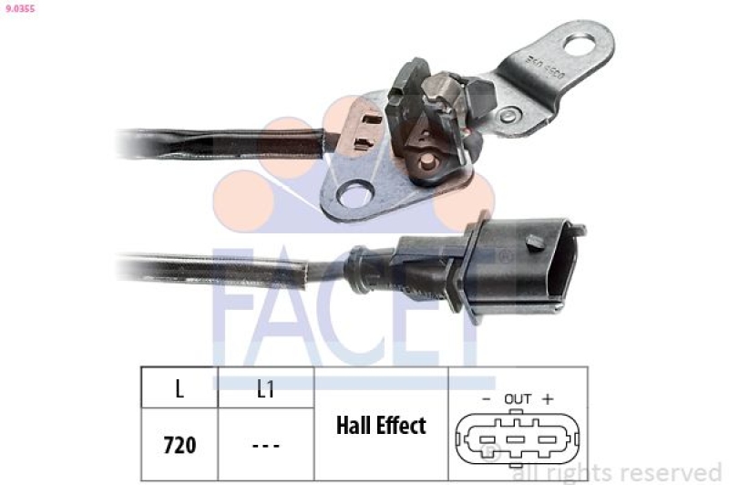 FACET Sensor, camshaft position Made in Italy - OE Equivalent