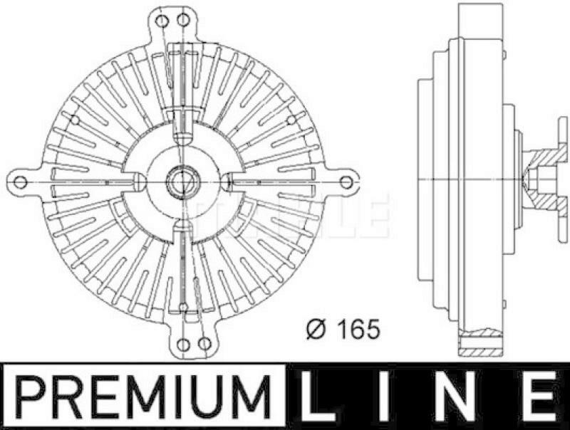 MAHLE Clutch, radiator fan PREMIUM LINE