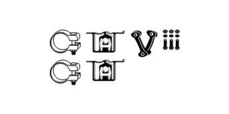 HJS Mounting Kit, exhaust system