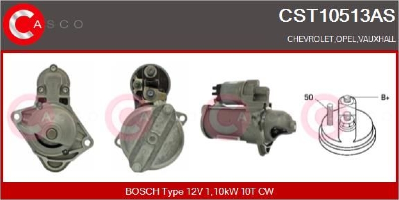 CASCO Starter Brand New HQ