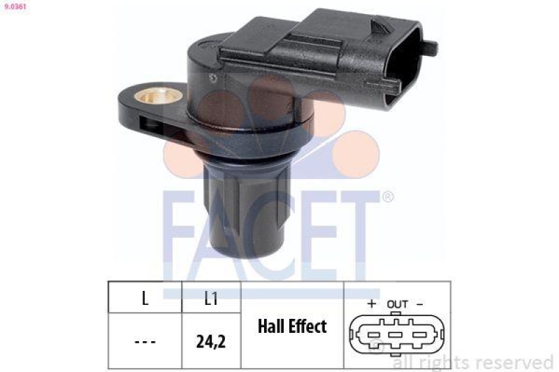 FACET Sensor, crankshaft pulse Made in Italy - OE Equivalent