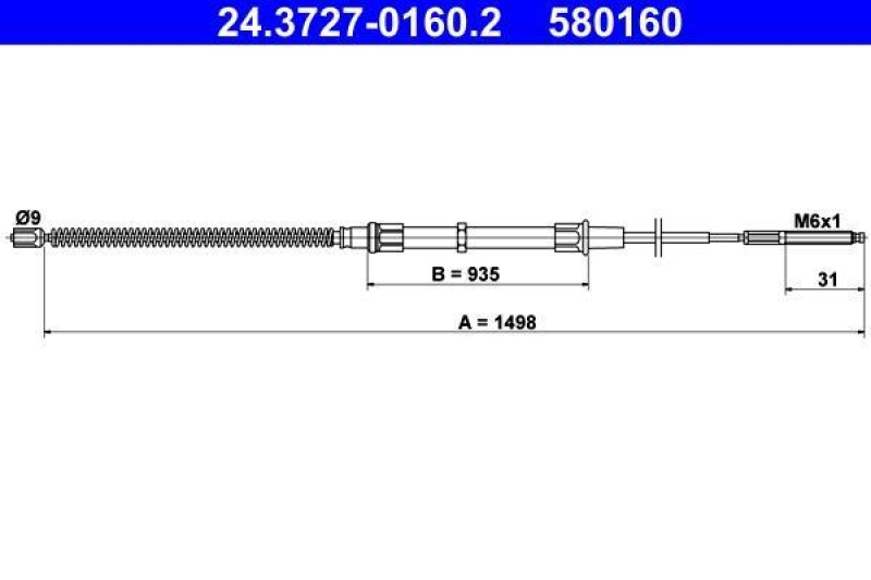 ATE Cable, parking brake