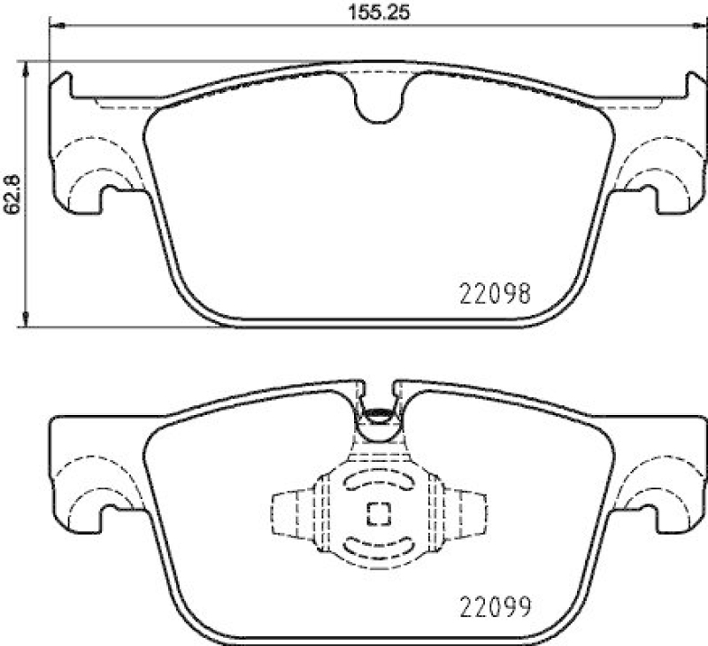 BREMBO Bremsbelagsatz, Scheibenbremse PRIME LINE