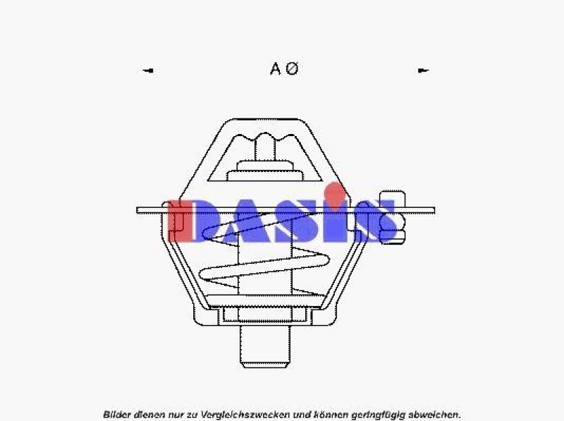 AKS DASIS Thermostat für Kühlmittel / Kühlerthermostat