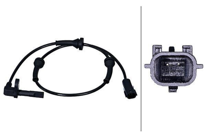 HELLA Sensor, Raddrehzahl 6PU 358 218-101