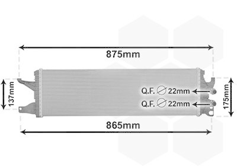 VAN WEZEL Radiator, engine cooling