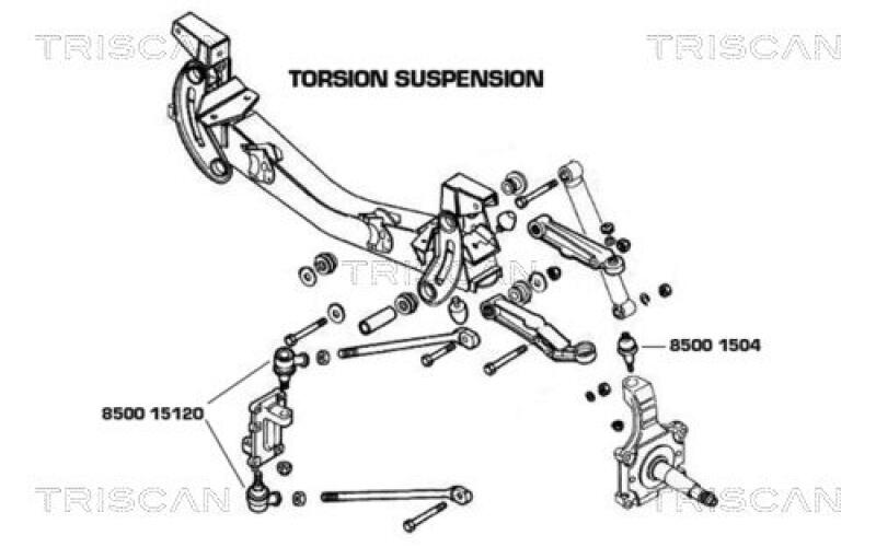 TRISCAN Spurstangenkopf 8500 15120