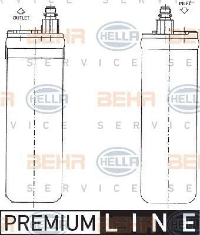 HELLA Trockner, Klimaanlage BEHR HELLA SERVICE *** PREMIUM LINE ***