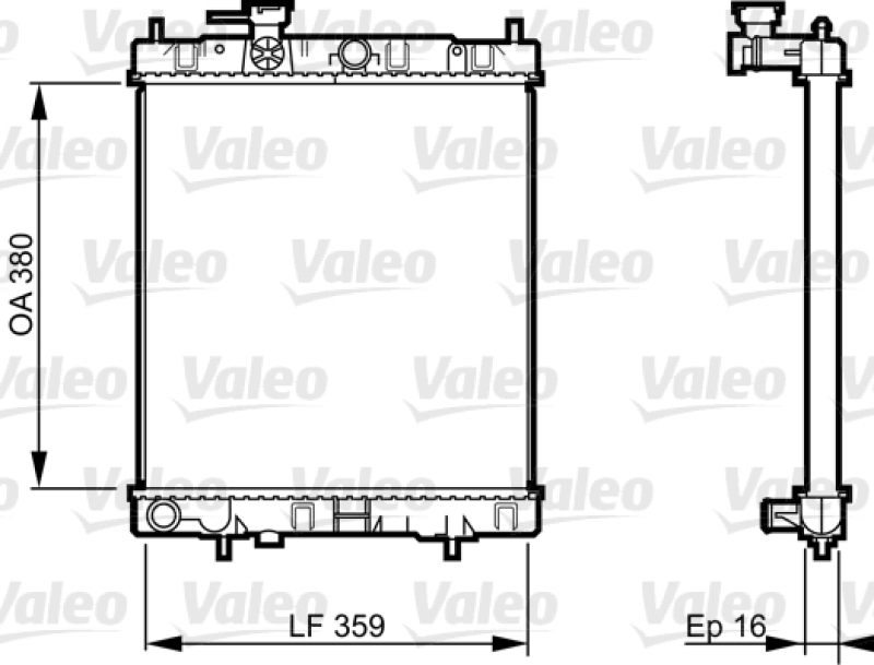 VALEO Radiator, engine cooling